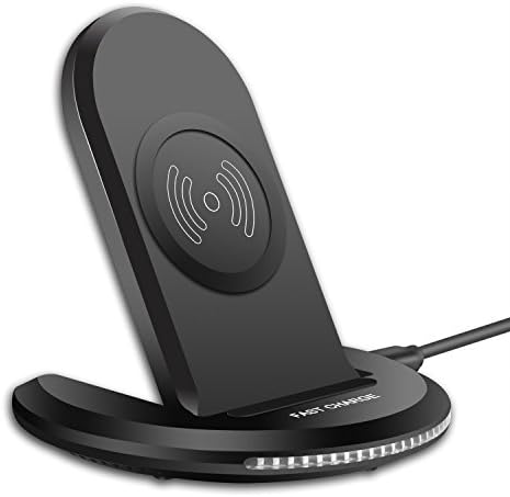 DINTO 10W Qi Fast Wireless Charging Foldable Stand Pad with 2 Coil for iPhone X, iPhone 8, iPhone 8 Plus,Samsung Galaxy Note 8/ S8/ S8 Plus/ S7/ S7 Edge/ S6 Edge/ Note 5