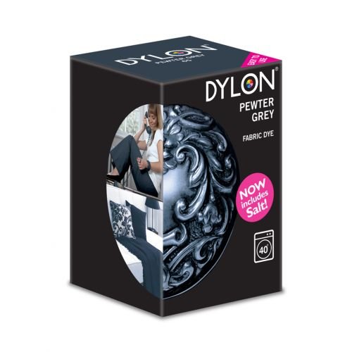 DYLON Maschine Farbstoff 350g Salz Enthalten! Zinngrau - Massenrabatte Verfügbar (1)