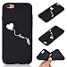 Produktbild Everainy Kompatibel für iPhone 6 Plus/iPhone 6S Plus Hülle Silikon Bumper Gummi Neu Cover Hüllen für iPhone 6 Plus/iPhone 6S Plus Handyhülle Stoßfest TPU Stoßstange Schwarz Schutzhülle (Love)