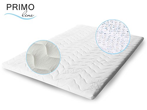 Primo Line Gellatex Topper 90×200 H2 Höhe 10 cm RG 65 (bis 95 kg) – Bezug waschbar, ÖKO TEX® zertifiziert – Matratzen Gel Topper für Boxspringsbett und unbequeme Matratzen - 3