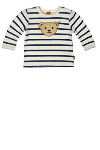 Steiff Unisex Baby Pullover Nicky 1/1 Arm Crew Neck Long Sleeve Jumper, Blue (infinity Blue Blue 3210), 3-6 Months (Manufacturer size: 68)