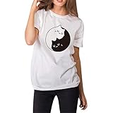 iHENGH Karnevalsaktion Damen Top Bluse Bequem Lässig Mode T-Shirt Frühling Sommer Blusen Frauen Mädchen beiläufiges Crewneck übersteigts
