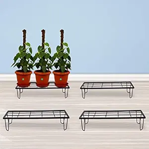 TrustBasket Lantana Planter Stand- Set of 4 - Indoor/Outdoor Flower Pot Stand/Plant Stand for Home Garden Balcony,Living Room Decor