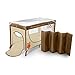 Kinderkraft Standard Travel Cot Crib Folding Bed (Beige, Joy)