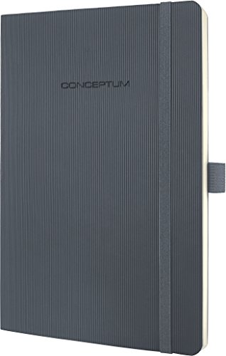 Sigel CO328 Notizbuch, ca. A5, kariert, Softcover, dunkelgrau, CONCEPTUM – weitere Farben - 9