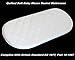 73X35X3 CM MOSES BASKET / PRAM QUILTED ALL SIZES OVAL SHAPED ROUND CORNERS SOFT MATTRESSES (73x35x3 cm)