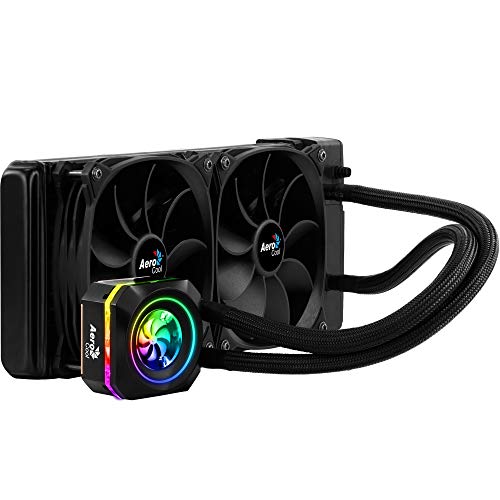 Aerocool Pulse L240 - Refrigeración líquida RGB, TDP 400W, 2 Ventiladores 12cm