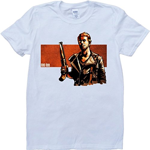 Brain Dump Tees Mad Max Bianco A su Ordine T-Shirt - Large