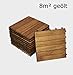 Produktbild SAM® Terrassenfliese 01, Holz-Fliese aus Akazie, geölt, 88 Fliesen für 8 m², 30x30 cm, Garten-Fliese, FSC® 100% zertifiziert, Bodenbelag mit Drainage, Klick-Fliesen für Balkon Garten Terrasse