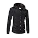Produktbild MEIbax Herren Wasserdichte Spleißen Pullover Langarm Kapuzen Sweatshirt Trenchcoat Outdoor Mantel Outwear