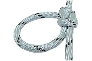 B2BPLUSC Dyneema SK78 - Cuerda fuerte para yates marinos, vela, camping, 10 metros (4 mm, mota blanca)