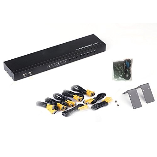 Verbesserte mt-viki 8 Port Smart KVM Switch manuell Tastendruck VGA USB Kabel Verlängerung Switcher Konsole mit original Fernbedienung 801uk-l - 9