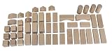 Ebert Baubeutel mit 70 Holzbausteine Erzgebirge - 