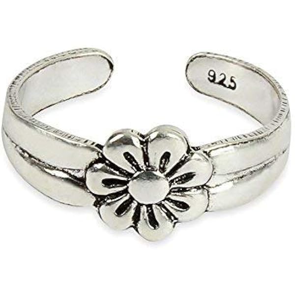 Anello Per Dito Del Piede In Argento 925 Sterling - Regolabile Con Pietra Turchese - Gioiello Estivo - Foto 10