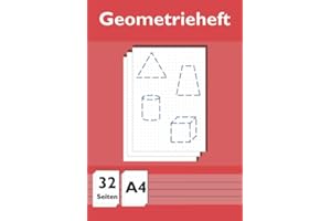 Geometrieheft A4: Geometrieheft Punktraster im Format Din A4 | 32 Seiten | Lineatur GR (Grundschule)