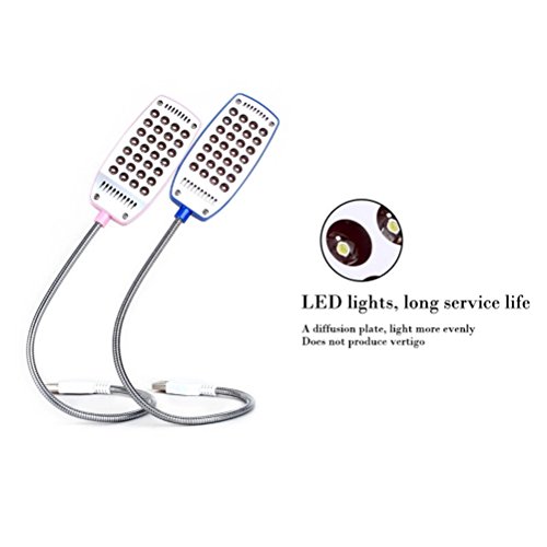 NUOLUX Laptop leichte USB-Leselampe mit 28 LED-Leuchten mit flexiblen Schwanenhals für Laptop (schwarz) - 4