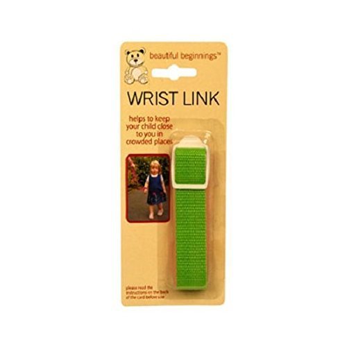 Children Wrist Link Baby Child Toddlers Strap Safety Link Rein Harness 4 colours (Green)