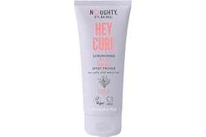 Noughty 97% Natural Hey Curl Scrunching Jelly Hydrating Frizz Control Formula for Curly and Wavy Hair with Sea Kelp and Irish Moss Sulphate Free Vegan Haircare 200ml