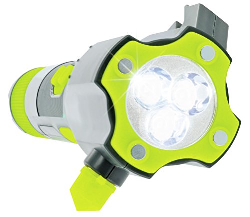 Schwaiger TLED81 513 Multifunktionstaschenlampe Outdoor, Notfall (8in1, LED, Notfallakku, Kompass, Gurtschneider, Scheibenhammer, Micro USB Buchse, Powerbank. Magnet, Kurbel, Notfalllicht) - 2