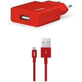 Ttec AkıllıŞarjCihazı Seyahat Şarj Aleti 2.1A Micro USB Kablolu Kırmızı