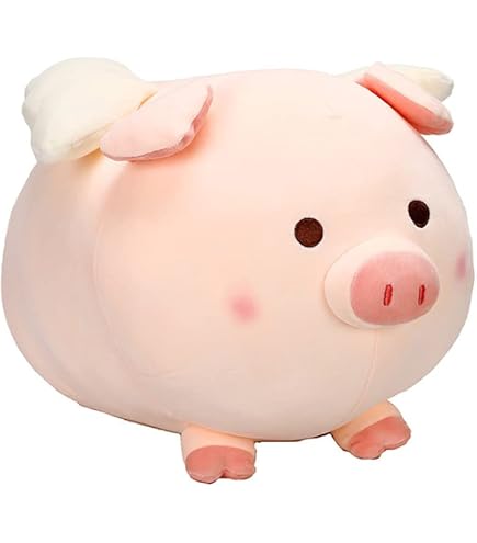 Peluche Maiale Rosa 35cm, Regalo Di Compleanno Lavabile Per Bambini E Adulti