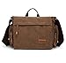 Produktbild DoubleVillages Umhängetasche Herren Damen Schultertasche Herren Vintage Canvas Messenger Sling Bag Schultertasche Businesstasche / Aktentasche / Dokumententasche Handtasche Crossbody Bag Rucksack Body Bag -Coffee