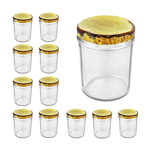 Set de 12 botes cristal 435 ml to 82 - Varios Tapa Colores a Elegir)