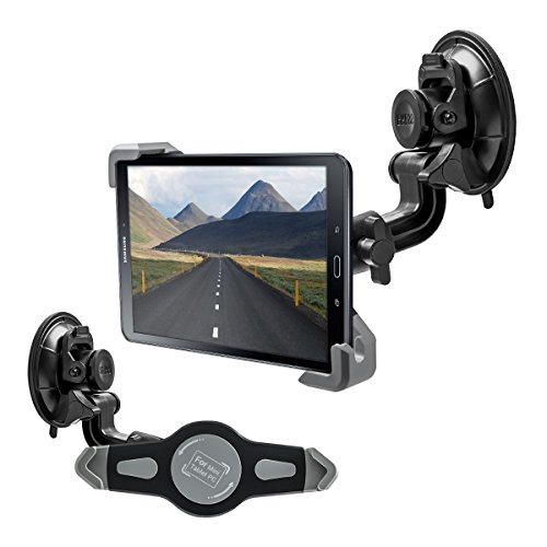 kwmobile KFZ Scheiben Halterung für Samsung Galaxy Tab A 10.1 (2016) T580N / T585N – PKW Auto Halter mit Saugnapf in Schwarz - 5