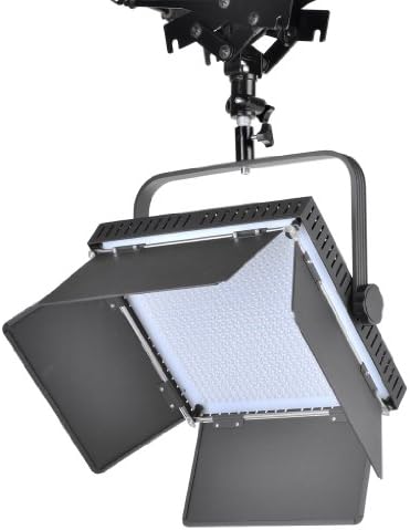 ILED 660AS LED Bi-Color Dimmable Video Light Panel with V-Mount Plate and BarnDoors