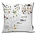 Produktbild tyui7 Kissenbezug Evolution In Biology, Schema Evolution of Animals On White. Kindererziehung Back to Scool Decor Throw Cushion Covers für Sofa und Couch 45x45 cm