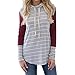 Produktbild Sannysis Damen Pullover Langarmshirt Elegant Frauen Langarm Casual Striped Stitching Pullover Sweatshirts Top Bluse