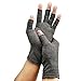 Produktbild JIAOYANG Anti-Arthritis-Handschuhe, Fingerspitzen Rutschfeste Wärme Rehabilitation Trainingshandschuhe Shujinhuo lindern rheumatoider Karpaltunnelschmerz,Gray,L