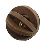 Haustier Glocken Toy Puppy Kaninchen Meerschweinchen Hamster Rat Holz Lamelle Ball 7 cm