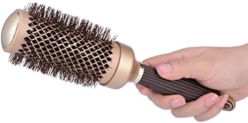 45mm Big Size Ceramic Round Brush Set, Ionic Thermal Hair Styling Brush, Hair Dryer Heat Comb for Drying Curling Styling (45mm)