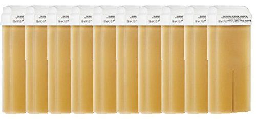 10 Cartouches de cire à épiler JAUNE MIEL, cartouche de cire standard pour épilation avec bande, PUREWAX By Purenail