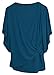 Women's Japanese Evening Breastfeeding Nursing Top (Small, Turquoise)