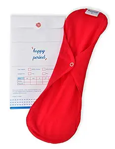 HYGIENE AND YOU Womens SochInsert with Wings for Reusable Hipster W/O Leak-proof Period Panty (Raspberry, Regular Size B)