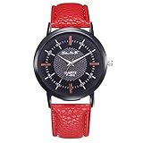 Lazzgirl Fortress Woman's Watch Strap Damen Geschenk Geschenke Donacula(Rot,One Size)
