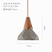 Produktbild BESPD Nordic kreative Wohnzimmer Restaurant Zement Massivholz Kronleuchter Deckenlampe Pendelleuchte Tipp Bohrer Durchmesser 17 * 18 cm Led