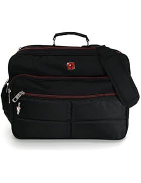 XXL Umhängetasche Business Messenger Bag Notebook Tasche Black FLUGBEGLEITER MESSENGER ARBEITSTASCHE HERRENTASCHE...