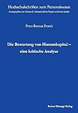 Die Bewertung von Humankapital - eine kritische Analyse (Hochschulschriften zum Personalwesen) by