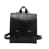 Bfmyxgs Fashion Satchels Rucksack für Frauen Mädchen Retro Britisch College Wind Fester Harter Verschluss mit weichem Griffbezug Einfache Große Kapazität Handtasche Schultertasche Messenger Bags