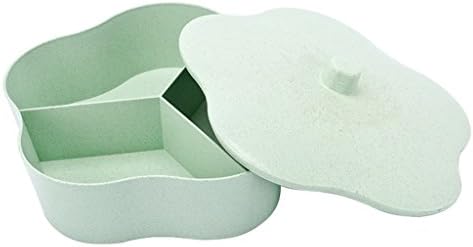 ANYSS Dried Fruit Set Fruit Plate Fruit Pots Modern European Living Room Coffee Table Home Plastic Sub - Covered Fruit Basket ( Color : Green )