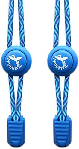 Phoenix Fit UK - No tie Elastic Lace System with lock - Easy to install in a range of colours. Great for runners, children, older generation &amp; active lifestyles - 1 Pair