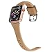 Produktbild Moretek Armband Kompatibel für Apple Watch,Sport Silikon Ersatz Atmungsaktives Uhrenarmbänder für Apple Watch Series 1 2 3, 38mm, 42mm Nike+, Sport, Edition für Frauen Männer Ersatzband (38mm, Coffee)