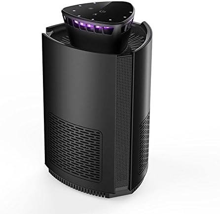 WXHNFHL Mosquito Traps Electronic Mosquito killer Suction Type Mosquito Lamp Indoor 18 Bionic LED Lamp Beads Light Control Switch Physical Mosquito Control Radiation-free Eddy Current Fan USB Powered Black