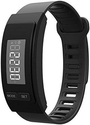 Abrray Fitness Trackers Measuring Calories Consumption Smart Bracelet with Plastic Band (Black)