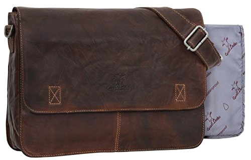 Gusti Leder studio  Pharell  Laptoptasche MacBook 13  Arbeitstasche Lehrertasche Aktentasche Businesstasche wasserfester Innenstoff 13 Zoll B  rotasch