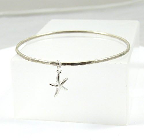 925 Sterling Silver Starfish Bangle
