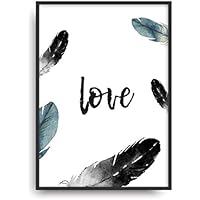 Kunstdruck Fine Art LOVE 2 moderne Vintage Poster Print Plakat Deko Bild ohne Rahmen DIN A4 Geschenk